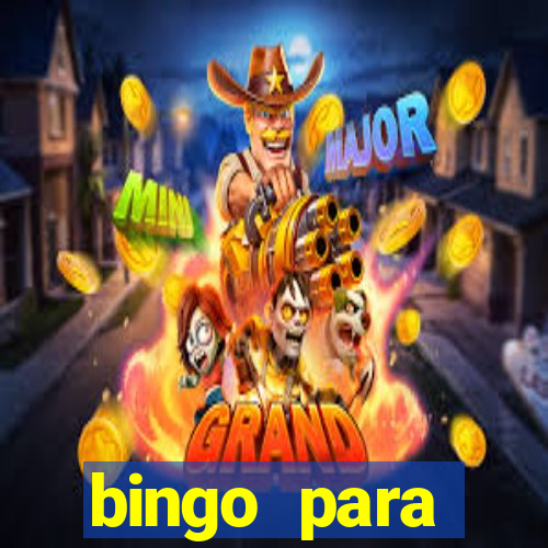 bingo para despedida de solteira para imprimir